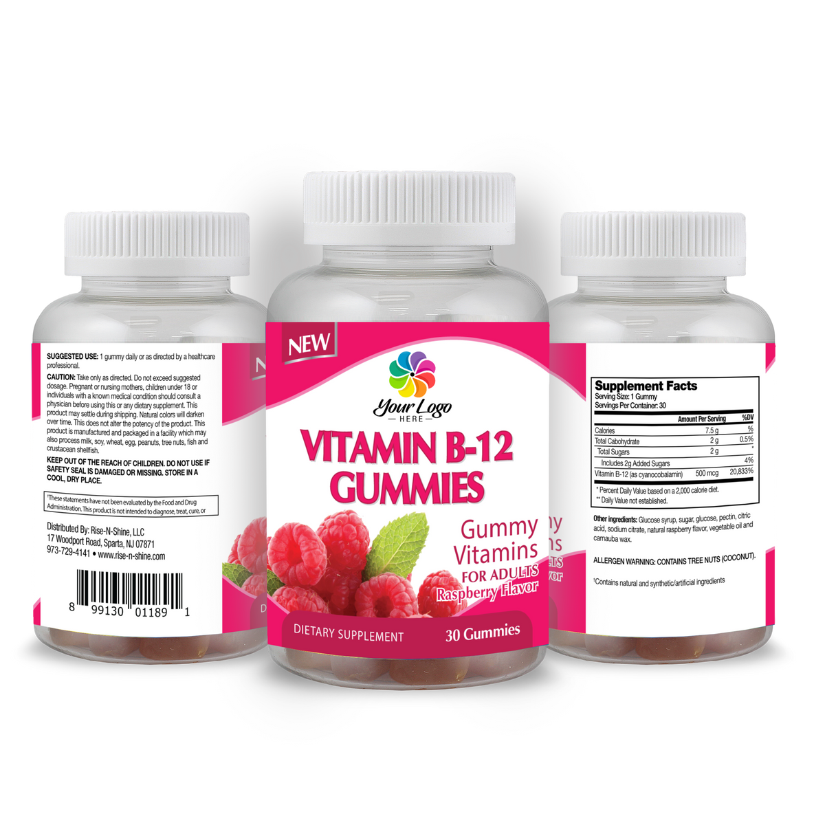 Vitamin B-12 Gummy Vitamins – Rise-N-Shine Private Label Manufacturing